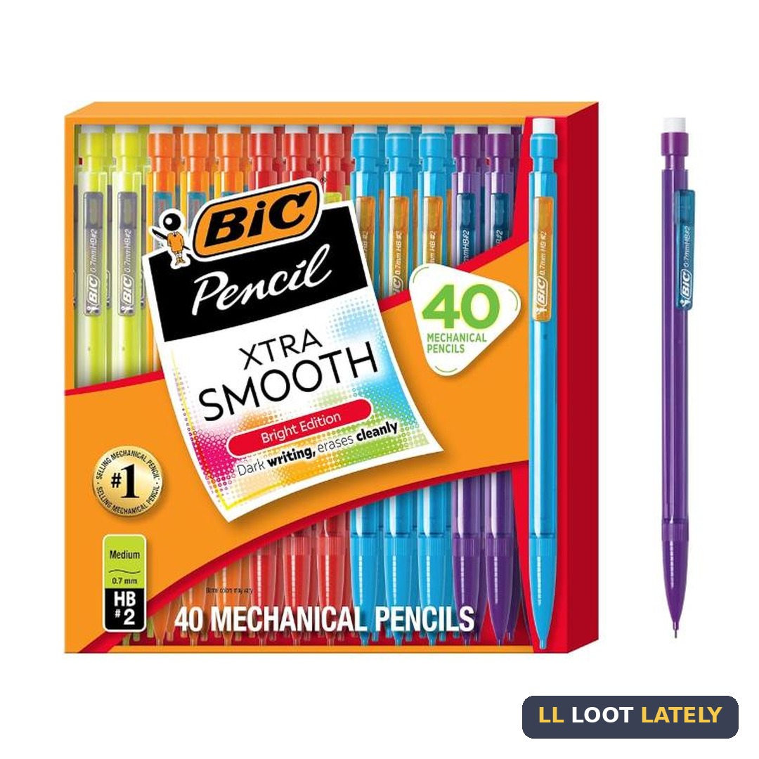 BIC Xtra Smooth Mechanical Pencils, 40-Count