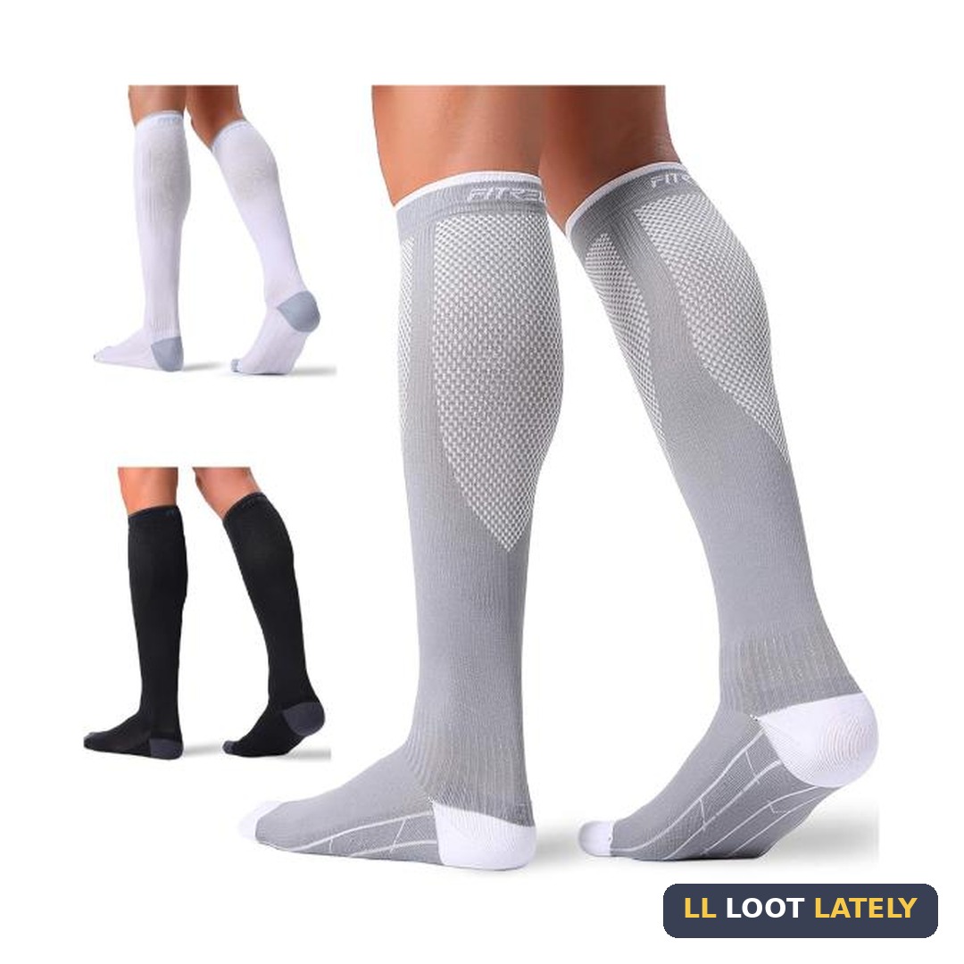 FITRELL Compression Socks, 3 Pairs 20-30mmHg